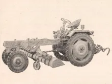 <b>Rotationshacke P 108</b><br>Copyright: VEB Landmaschinenbau Torgau<br>Quelle: Prospektmappe "Anbaugeräte für den Geräteträger"